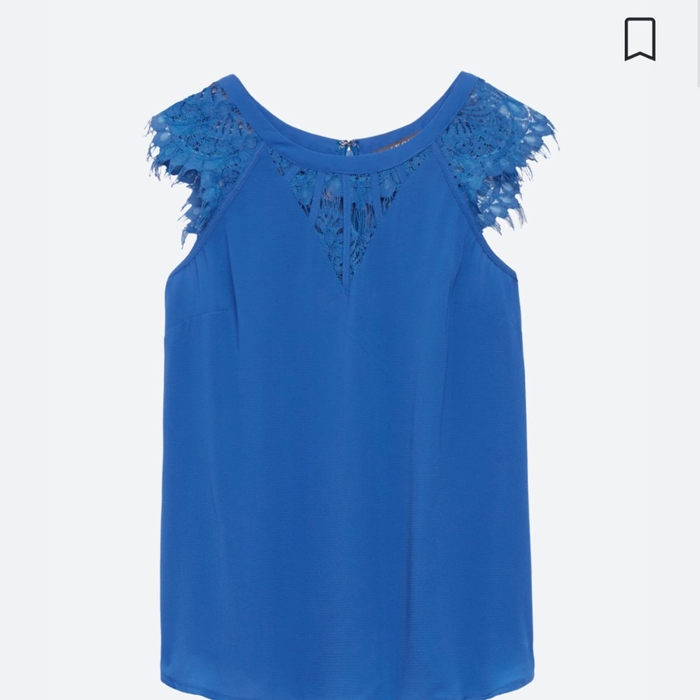 Braxton and Ivy Jarred cap-sleeves blouse